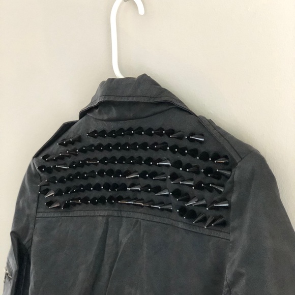 UNIF Spiked Leather Jacket - Picture 4 of 7